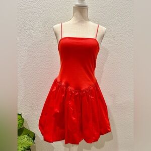 GIANNI BINI Juniors Bold Red Knit Dress . Size L - Junior